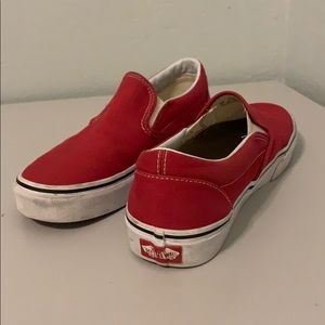 Red Slip On Vans